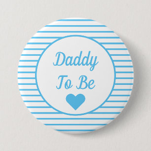Papa om Baby shower Button te worden