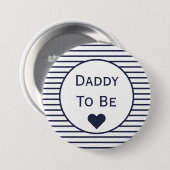 Papa om Baby shower Button te worden (Voorkant /achterkant)