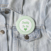 Papa om Baby shower Button te worden (In situ)