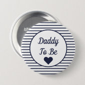 Papa om Baby shower Button te worden (Voorkant /achterkant)