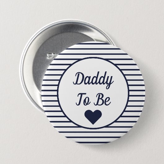 Papa om Baby shower Button te worden (Voorkant /achterkant)