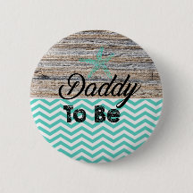 Papa om Baby shower Button te worden
