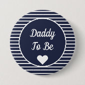 Papa om Baby shower Button te worden (Voorkant)