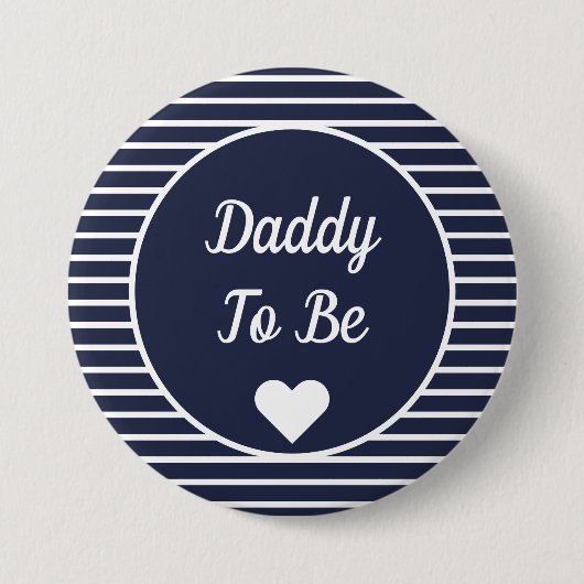 Papa om Baby shower Button te worden (Voorkant)