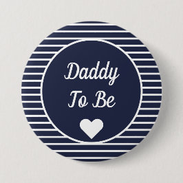 Papa om Baby shower Button te worden