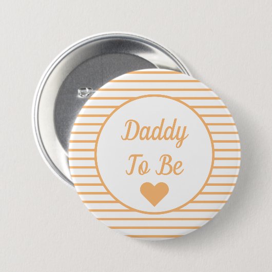 Papa om Baby shower Button te worden (Voorkant /achterkant)
