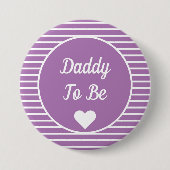 Papa om Baby shower Button te worden (Voorkant)