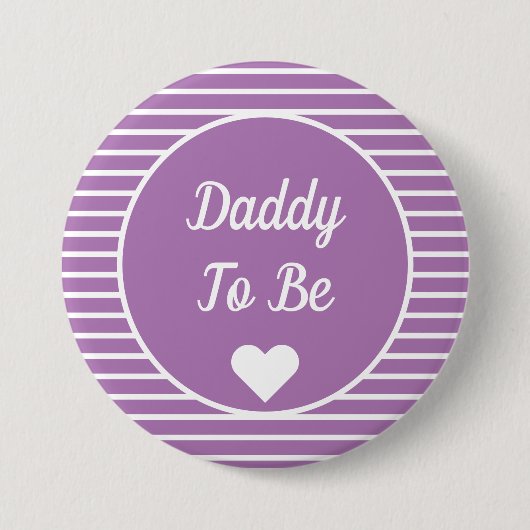 Papa om Baby shower Button te worden (Voorkant)