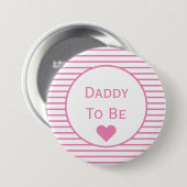 Papa om Baby shower Button te worden (Voorkant /achterkant)