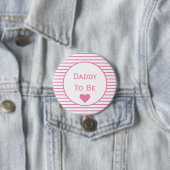 Papa om Baby shower Button te worden (In situ)