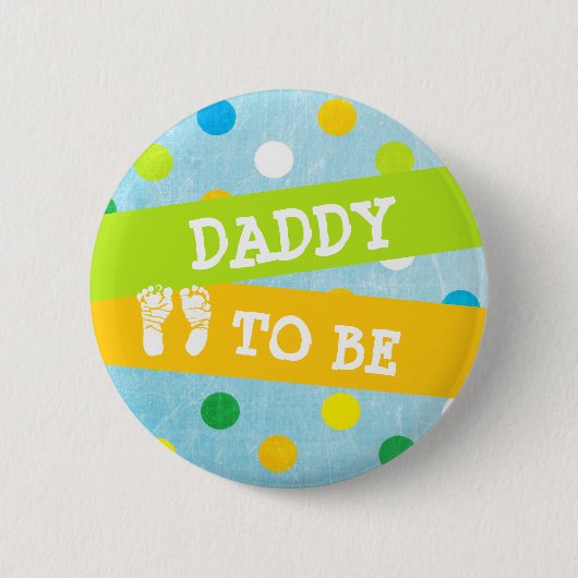 Papa om Baby shower Button te zijn (Voorkant)