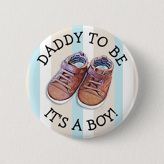 Papa om Baby shower Button te zijn (Voorkant)