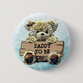 Papa om Baby shower Button te zijn (Voorkant)