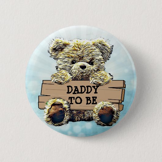 Papa om Baby shower Button te zijn (Voorkant)
