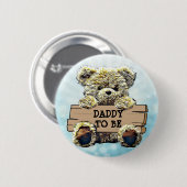 Papa om Baby shower Button te zijn (Voorkant /achterkant)
