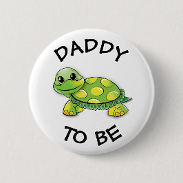 Papa om Baby shower Button Turtle thema