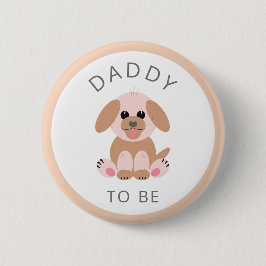 Papa om Baby shower neutraal te zijn Nieuwe papave Ronde Button 5,7 Cm