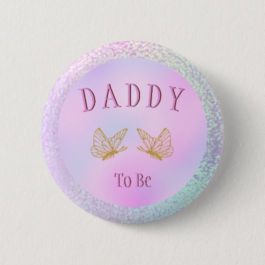 Papa om Baby shower te worden Ronde Button 5,7 Cm (Voorkant)