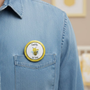 Papa om Baby shower te zijn verwacht Ronde Button 4,0 Cm
