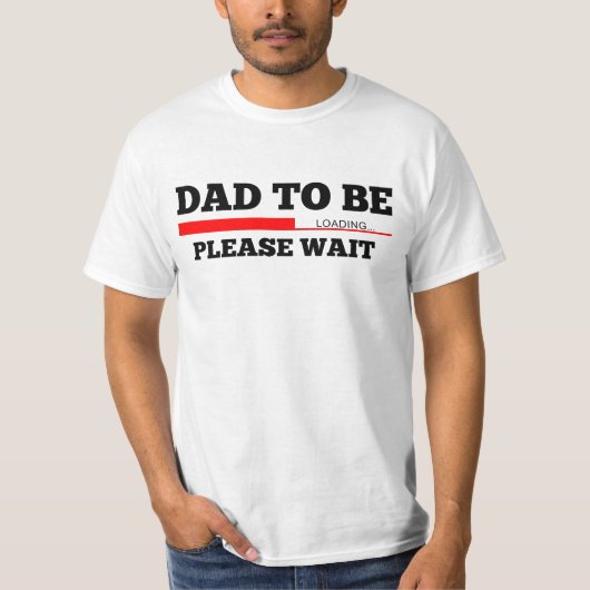 Papa om Baby te beladen T-shirt (Voorkant)