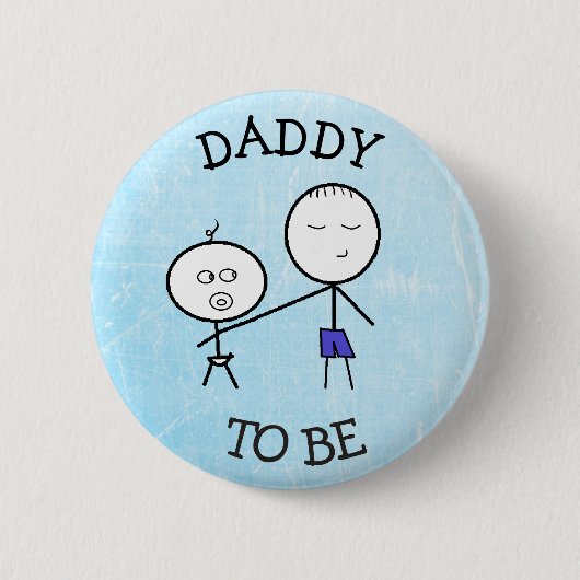 Papa om de Button van de aankondiging te worden (Voorkant)