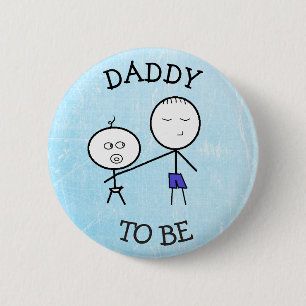 Papa om de Button van de aankondiging te worden