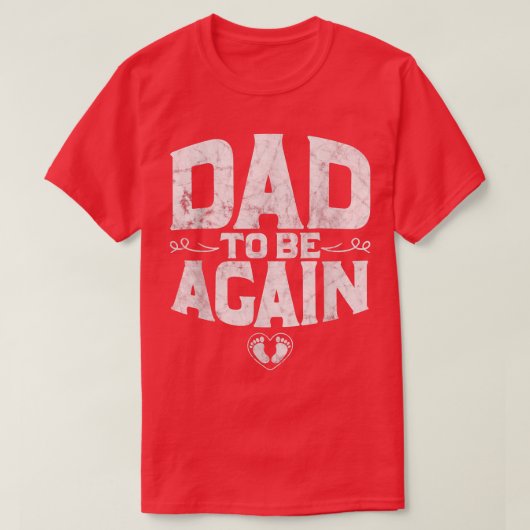 Papa om een zwangerschap te zijn kondiging nieuwe  t-shirt (Design voorkant)