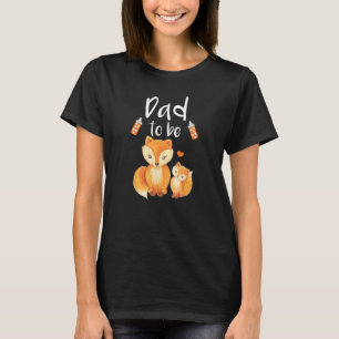 Papa om Fox Baby shower Schattige Bos Dier T-shirt