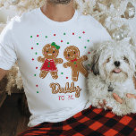 Papa om geslacht te zijn onthullen peperkoek t-shirt<br><div class="desc">Dit ontwerp is voorzien van een schattige peperkoek jongen en meisje met heerlijke lettertypes! Bekijk het hele collectie voor meer overeenkomende objecten!</div>