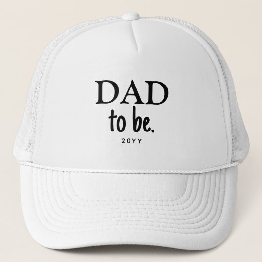 Papa om moderne typografie op maat trucker pet (Voorkant)