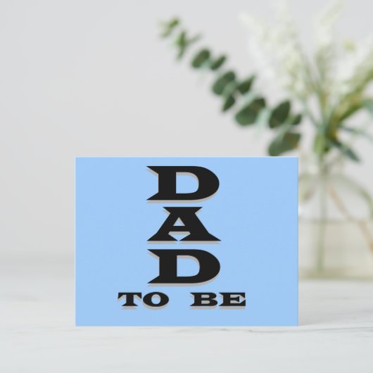 Papa om T-shirts en cadeautjes te worden Briefkaart (Staand voorkant)