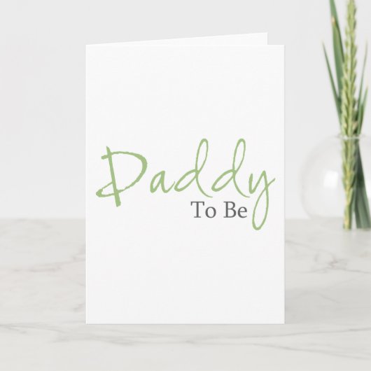Papa om te worden (groen script) kaart (Voorkant)