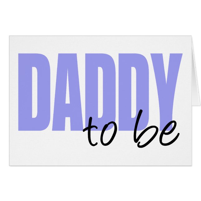 Papa om te worden (Paarse bloklettertype) (Voorkant Horizontaal)