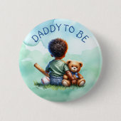 Papa om te zijn | BABY SHOWER Ronde Button 5,7 Cm (Voorkant)