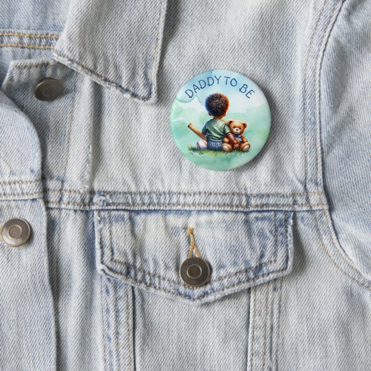 Papa om te zijn | BABY SHOWER Ronde Button 5,7 Cm (In situ)