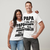Papa omdat als opa alleen koel t-shirt (Unisex)