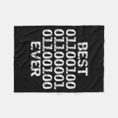 Papa ooit in binaire code software engineer vader  fleece deken (Voorkant (Horizontaal))