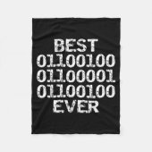 Papa ooit in binaire code software engineer vader fleece deken (Voorkant)