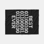 Papa ooit in binaire code software engineer vader fleece deken (Voorkant (Horizontaal))
