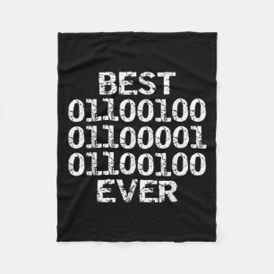 Papa ooit in binaire code software engineer vader fleece deken