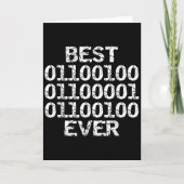 Papa ooit in binaire code software engineer vader kaart (Voorkant)