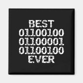 Papa ooit in binaire code software engineer vader magneet (Voorkant)