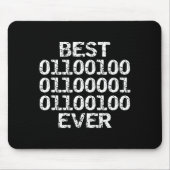 Papa ooit in binaire code software engineer vader  muismat (Voorkant)