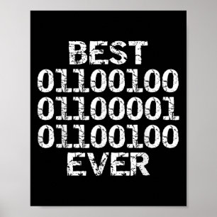 Papa ooit in binaire code software engineer vader poster