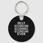 Papa ooit in binaire code software engineer vader  sleutelhanger (Voorkant)