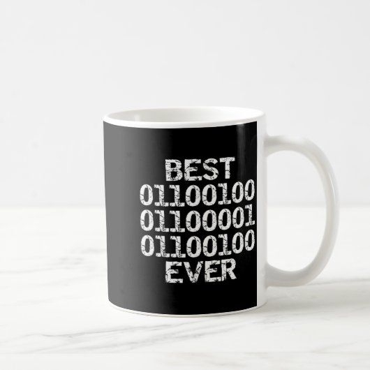 Papa ooit in binaire code software ingenieur vader koffiemok (Rechts)
