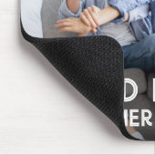 Papa-op-dag gamer bij nacht Vaderdag van zoon en v Muismat (Hoek)