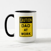 Papa op de Mok van de werkkoffie (Links)