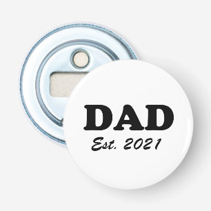Papa, op maat gemaakte datum, gepersonaliseerd mod button flesopener