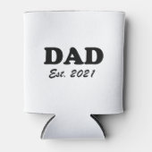 Papa op maat gemaakte datum Persoonlijke leuke leu Blikjeskoeler (Voorkant)